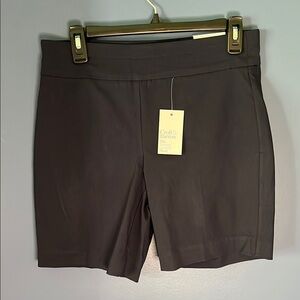 Croft & Barrow ladies tummy control shorts, size 6 regular, navy blue, mid rise,